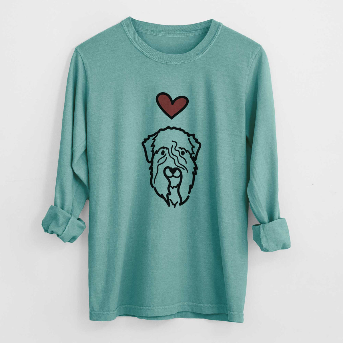 Love Always Soft Coated Wheaten Terrier - Heavyweight 100% Cotton Long Sleeve