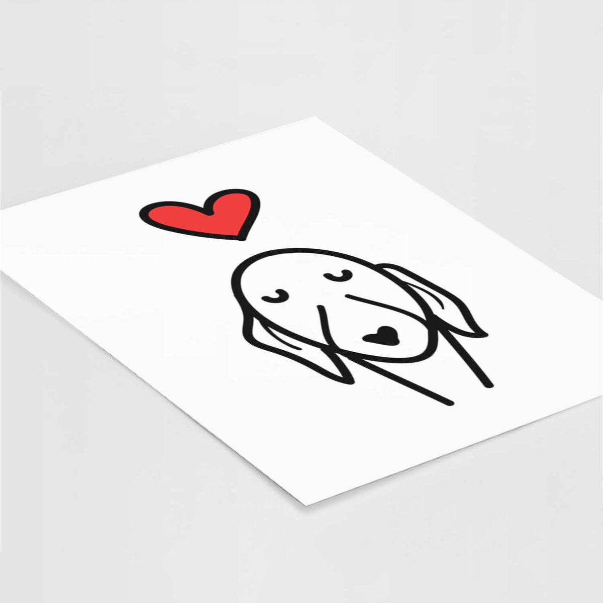 Love Always Whippet Art Print