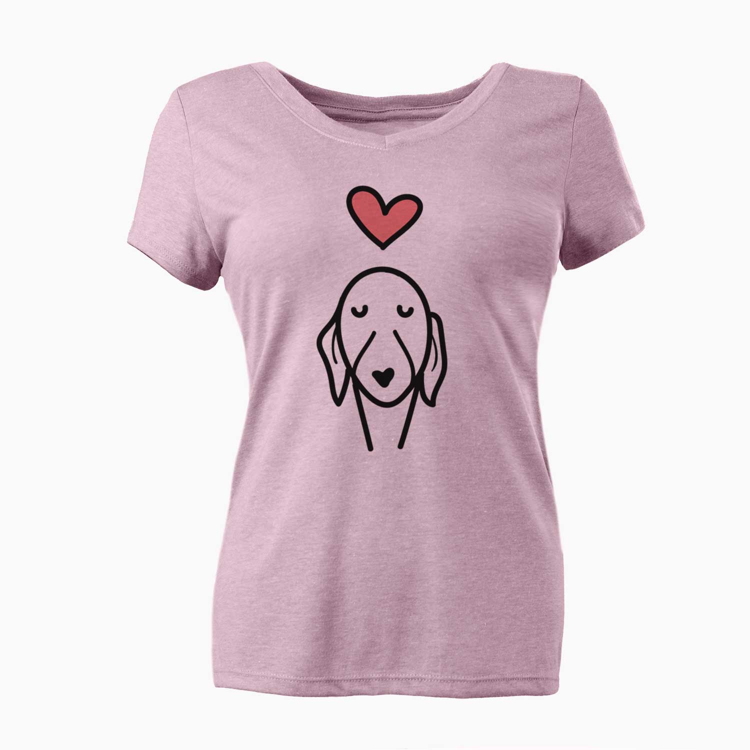 Love Always Whippet - Women's V-neck Shirt