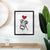 Love Always Wire Fox Terrier Art Print