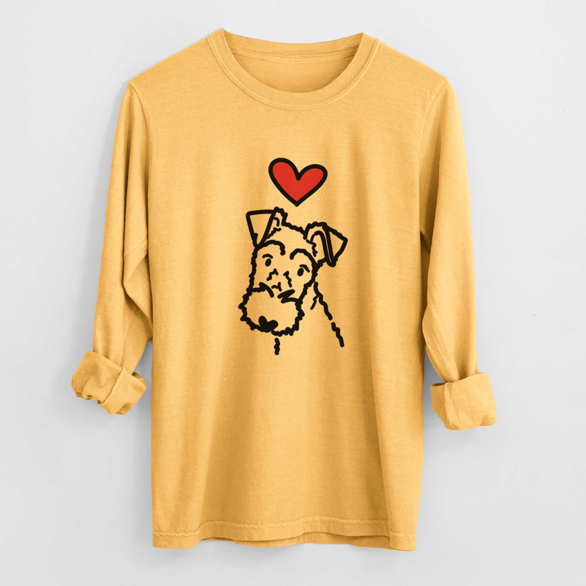 Love Always Wire Fox Terrier - Heavyweight 100% Cotton Long Sleeve