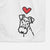 Love Always Wire Fox Terrier - Decorative Hand Towel