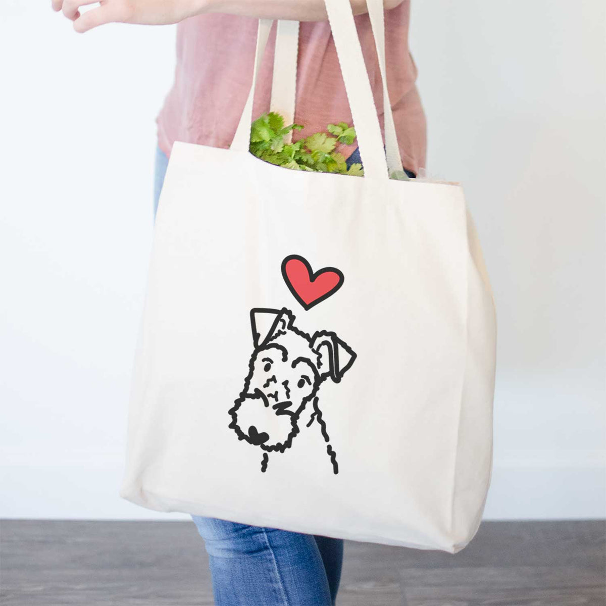 Love Always Wire Fox Terrier - Tote Bag