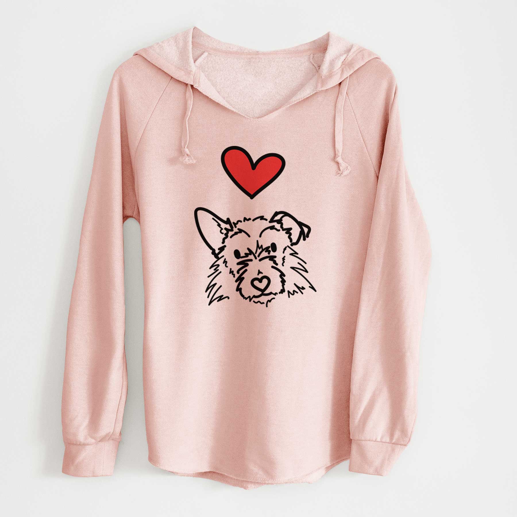 Love Always Terrier Mix - Ziggy - Cali Wave Hooded Sweatshirt