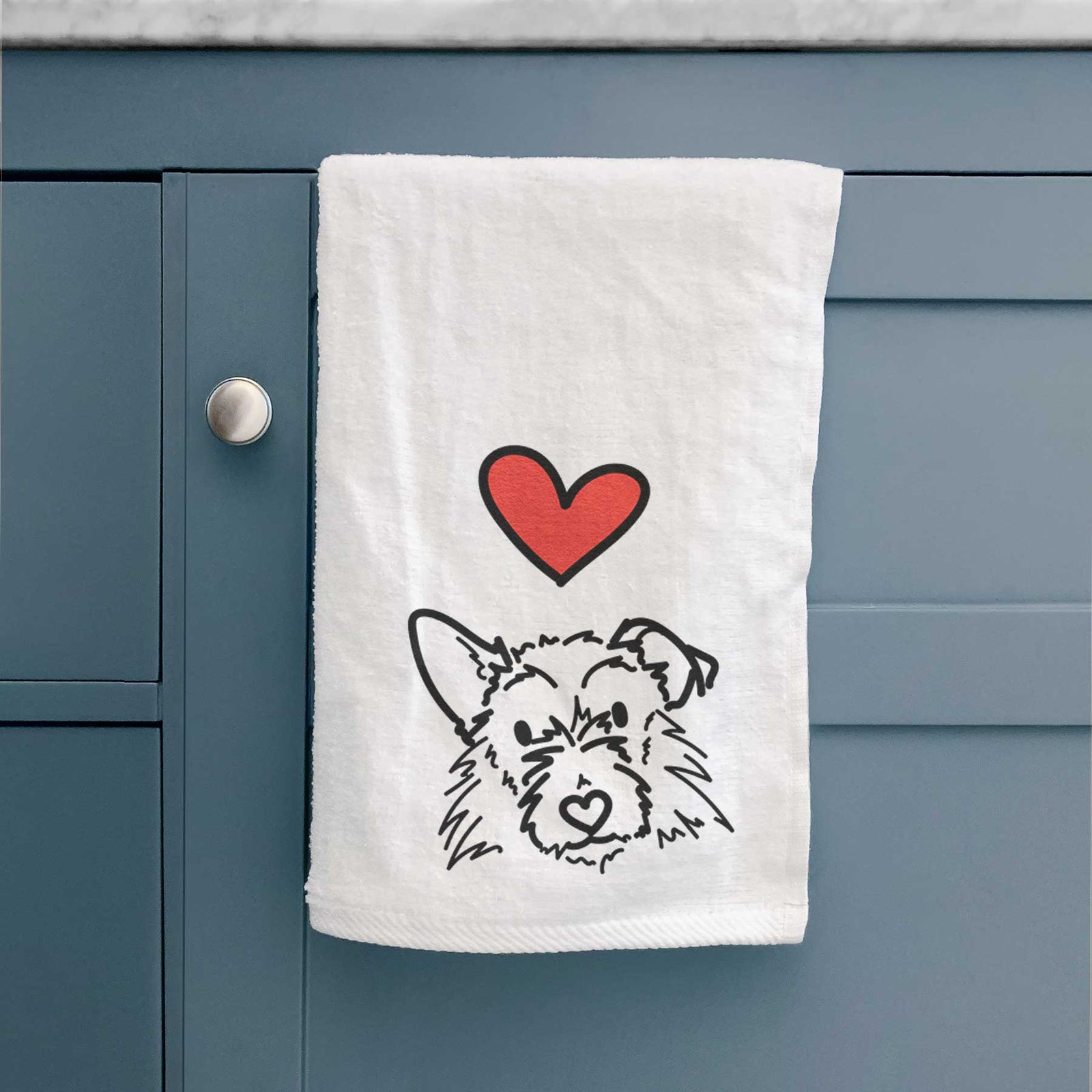 Love Always Terrier Mix - Ziggy - Decorative Hand Towel