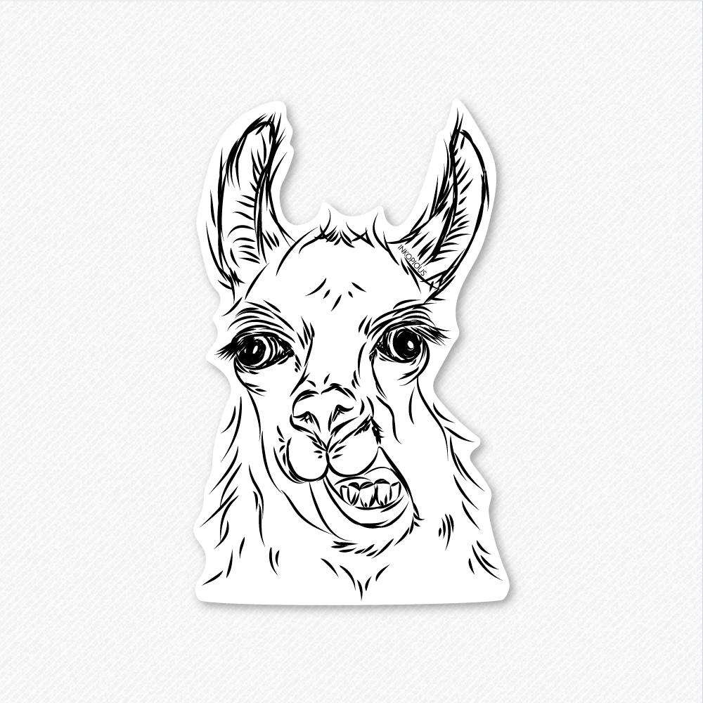 Larry the Llama - Decal Sticker