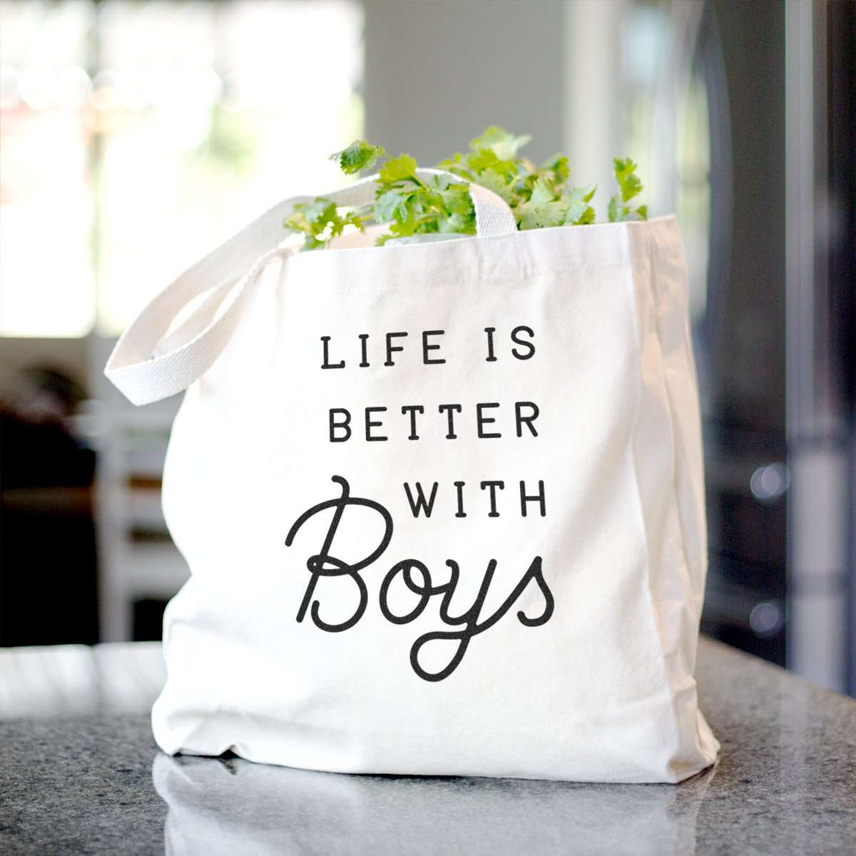 Life is Better with Boys - Tote Bag