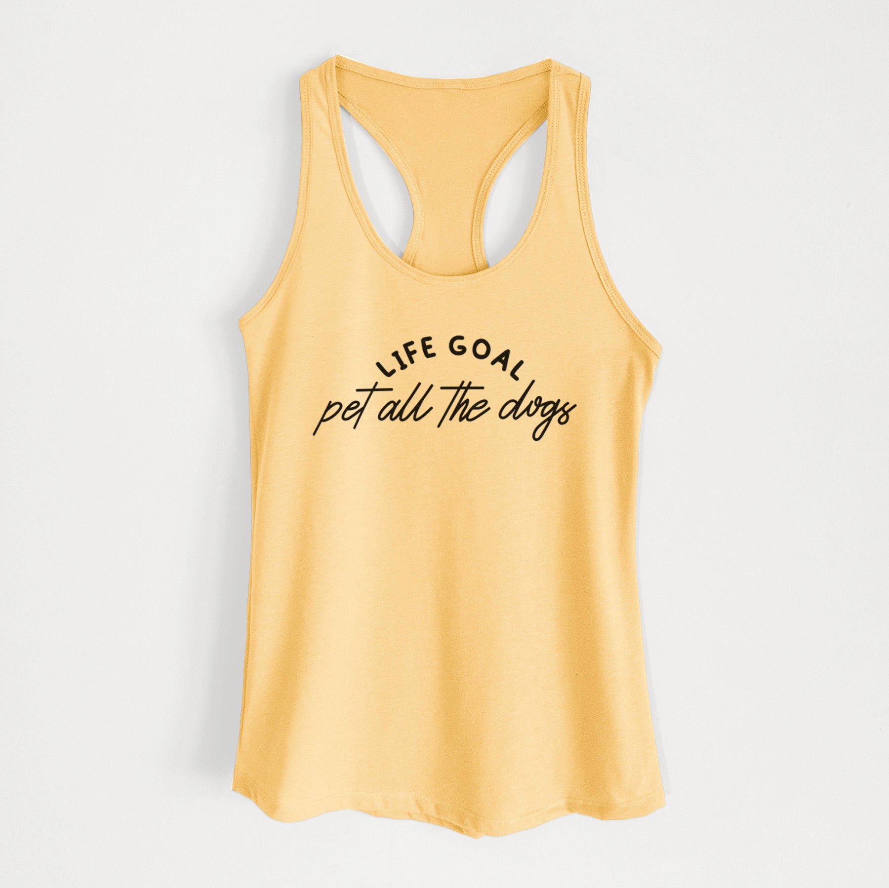 Life Goal - Pet All the Dogs - Women's Racerback Tanktop