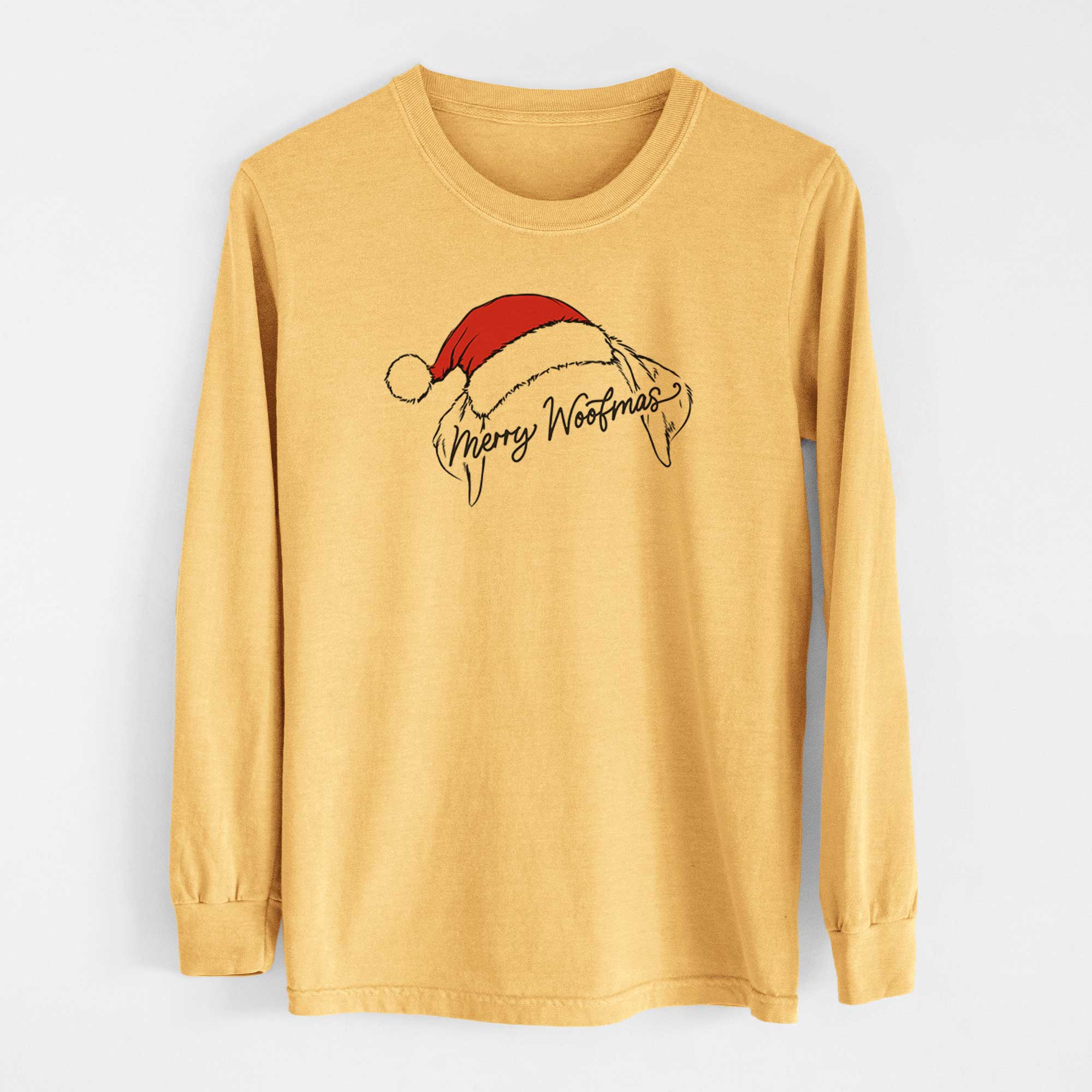 Merry Woofmas - Labrador Retriever - Heavyweight 100% Cotton Long Sleeve