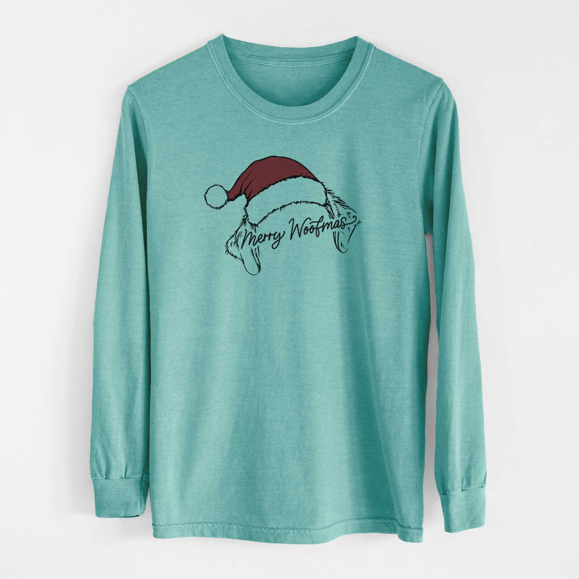 Merry Woofmas - Golden Retriever - Heavyweight 100% Cotton Long Sleeve