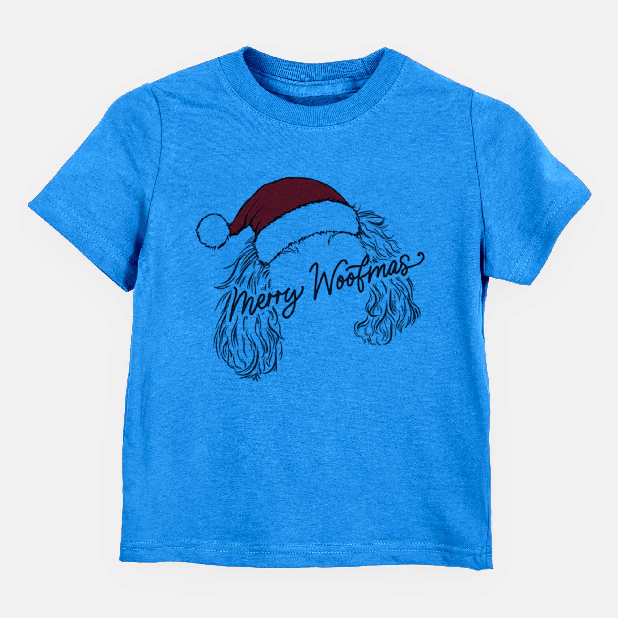 Merry Woofmas - Cavalier King Charles Spaniel - Kids/Youth/Toddler Shirt