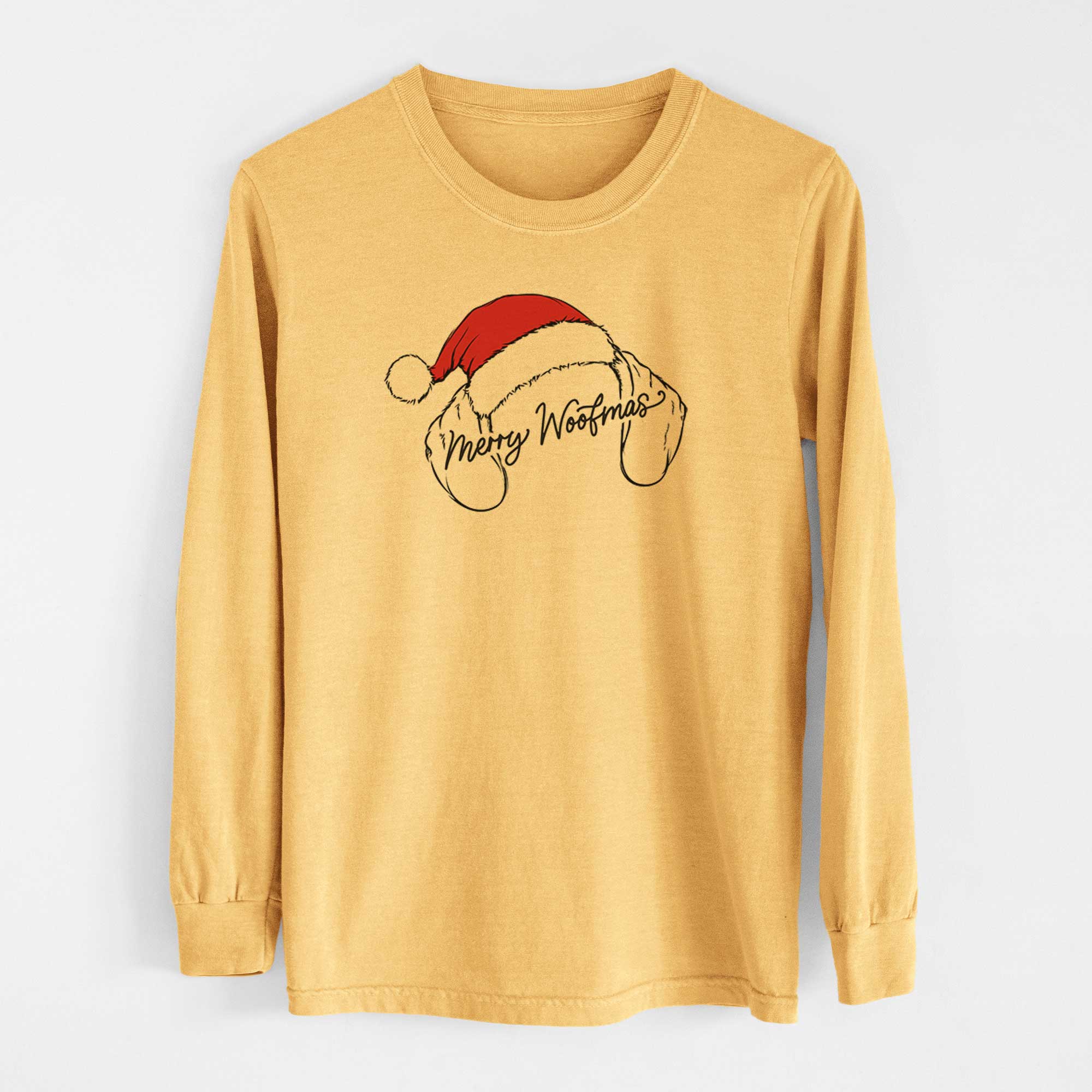 Merry Woofmas - Beagle - Heavyweight 100% Cotton Long Sleeve