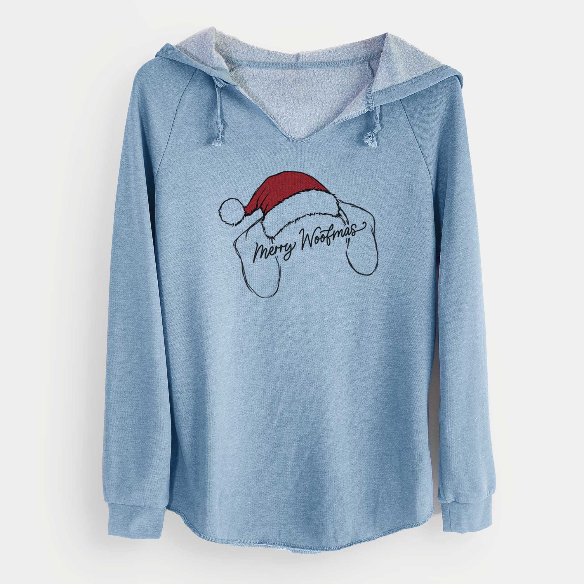 Merry Woofmas - Dachshund - Cali Wave Hooded Sweatshirt