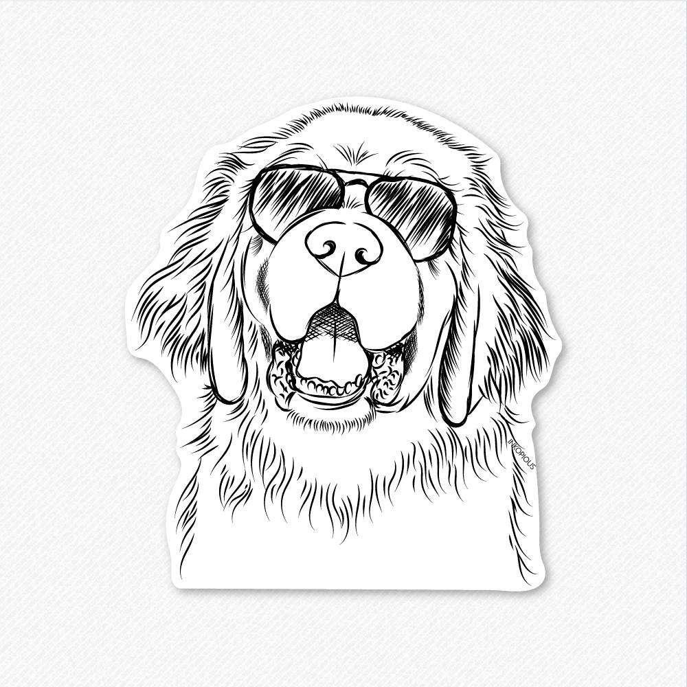 Mozart the Newfoundland - Decal Sticker