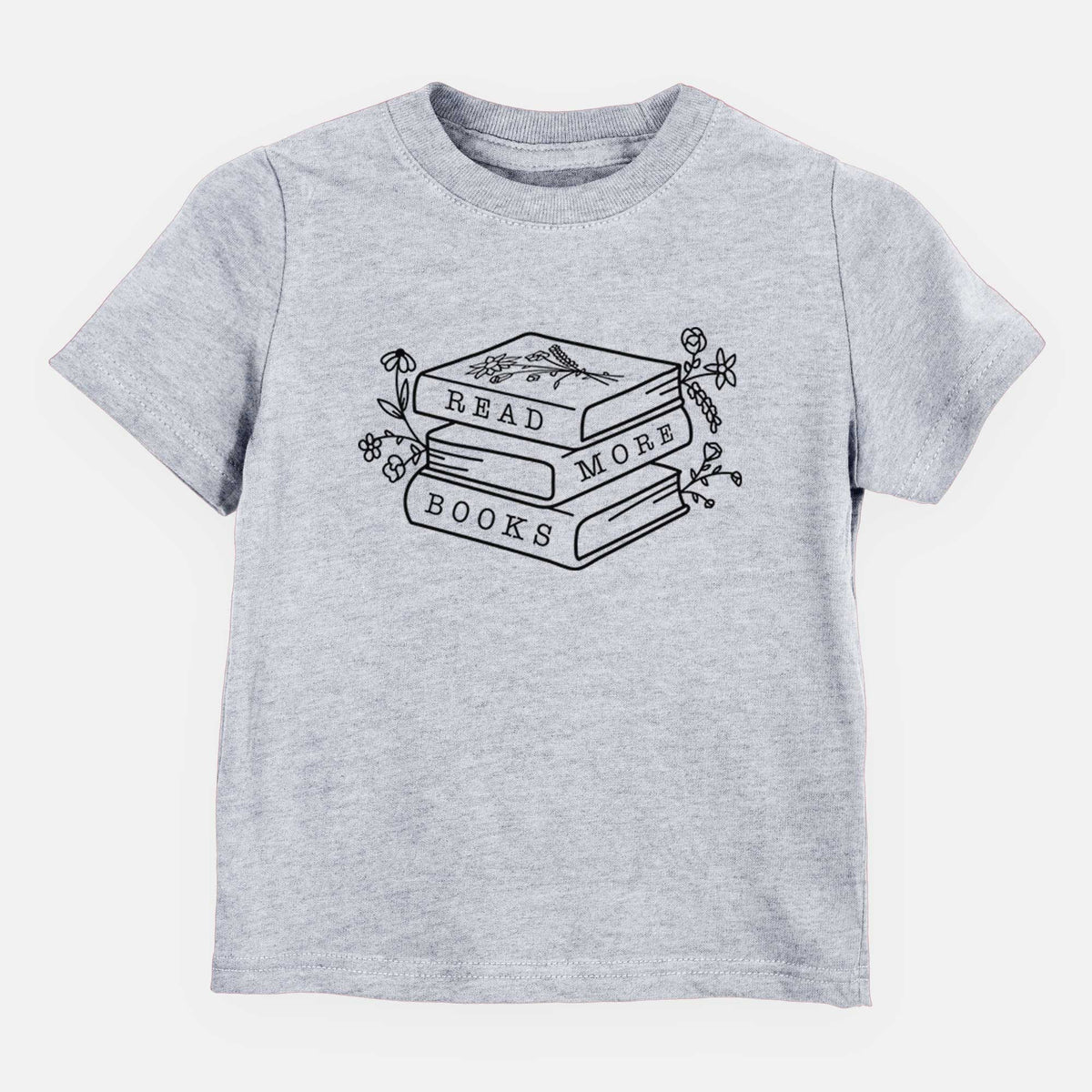 Read More Books - Floral Book Stack - Kids/Youth/Toddler Shirt