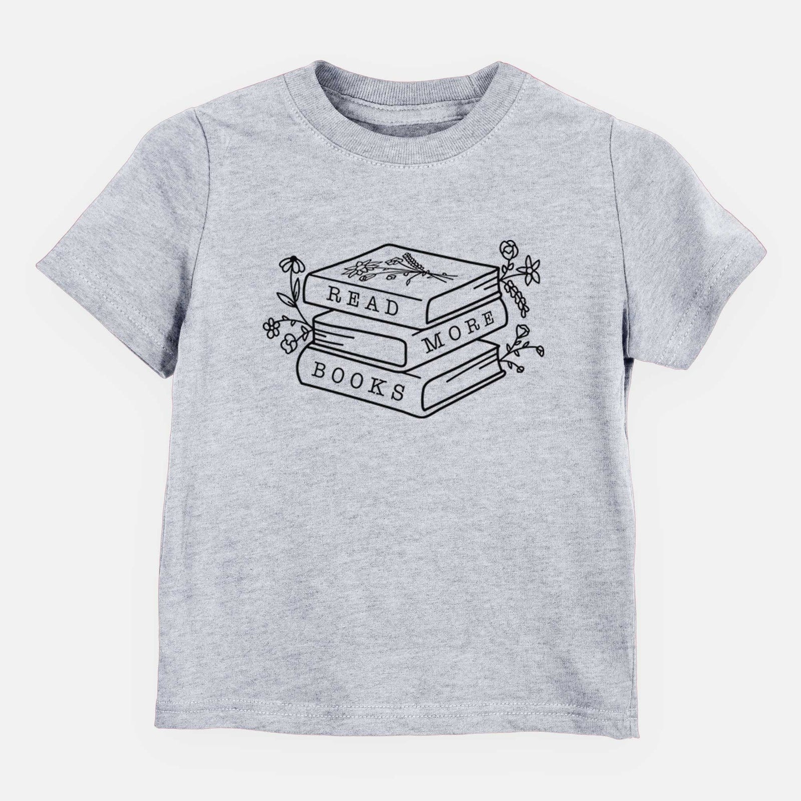 Read More Books - Floral Book Stack - Kids/Youth/Toddler Shirt