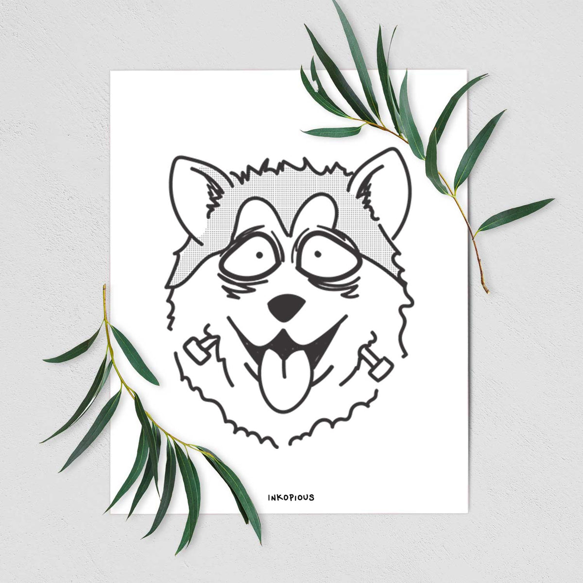 Alaskan Malamute - Nightmare Collection Art Print