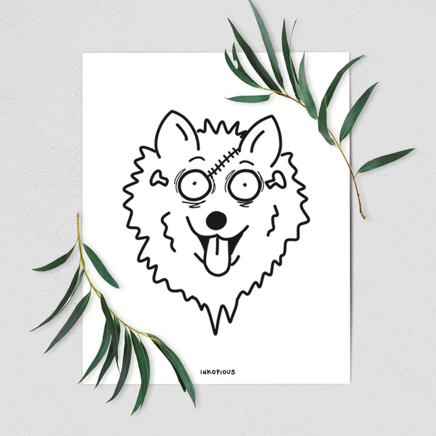 American Eskimo - Nightmare Collection Art Print