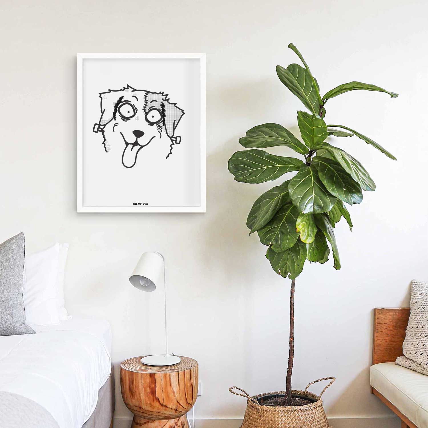 Australian Shepherd - Nightmare Collection Art Print