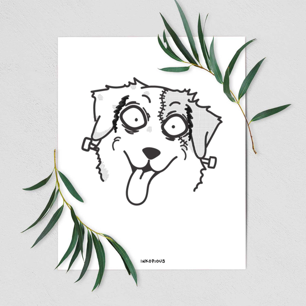 Australian Shepherd - Nightmare Collection Art Print