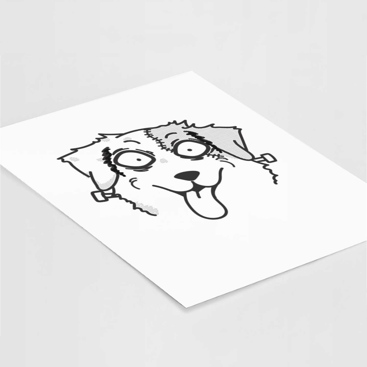 Australian Shepherd - Nightmare Collection Art Print