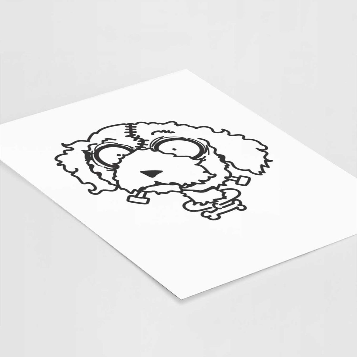 Bichonpoo - Nightmare Collection Art Print