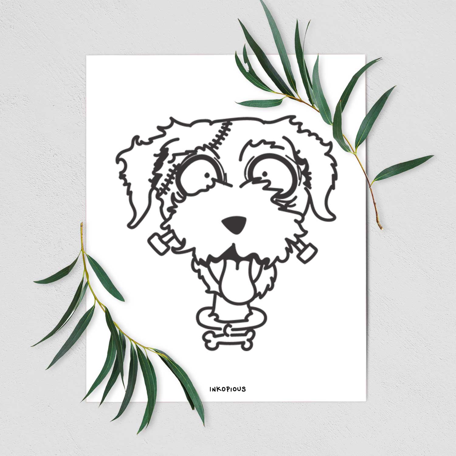 Border Terrier - Nightmare Collection Art Print