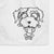 Border Terrier - Nightmare Collection Decorative Hand Towel