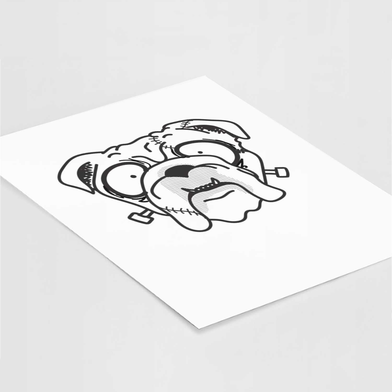 English Bulldog - Nightmare Collection Art Print