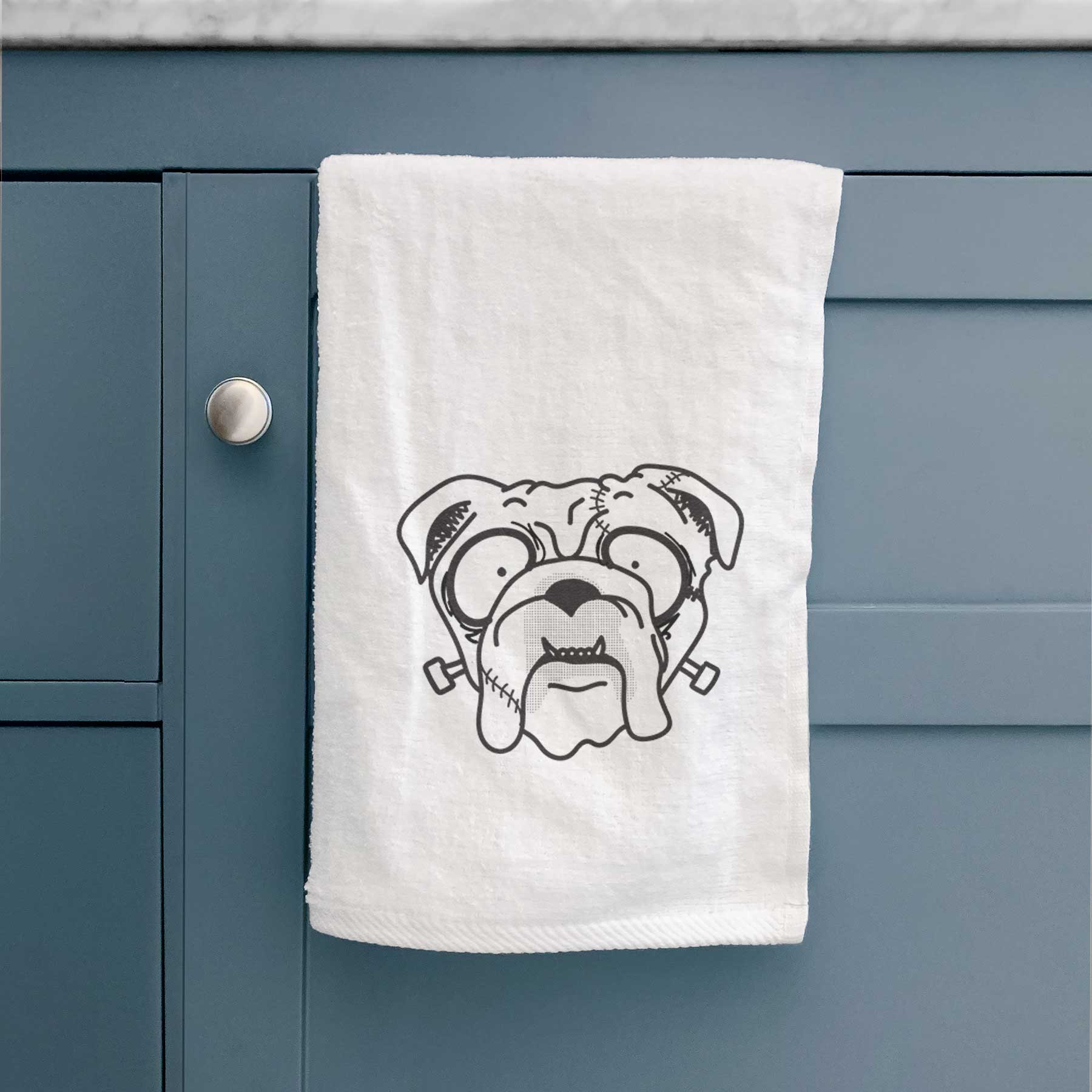 English Bulldog - Nightmare Collection Decorative Hand Towel