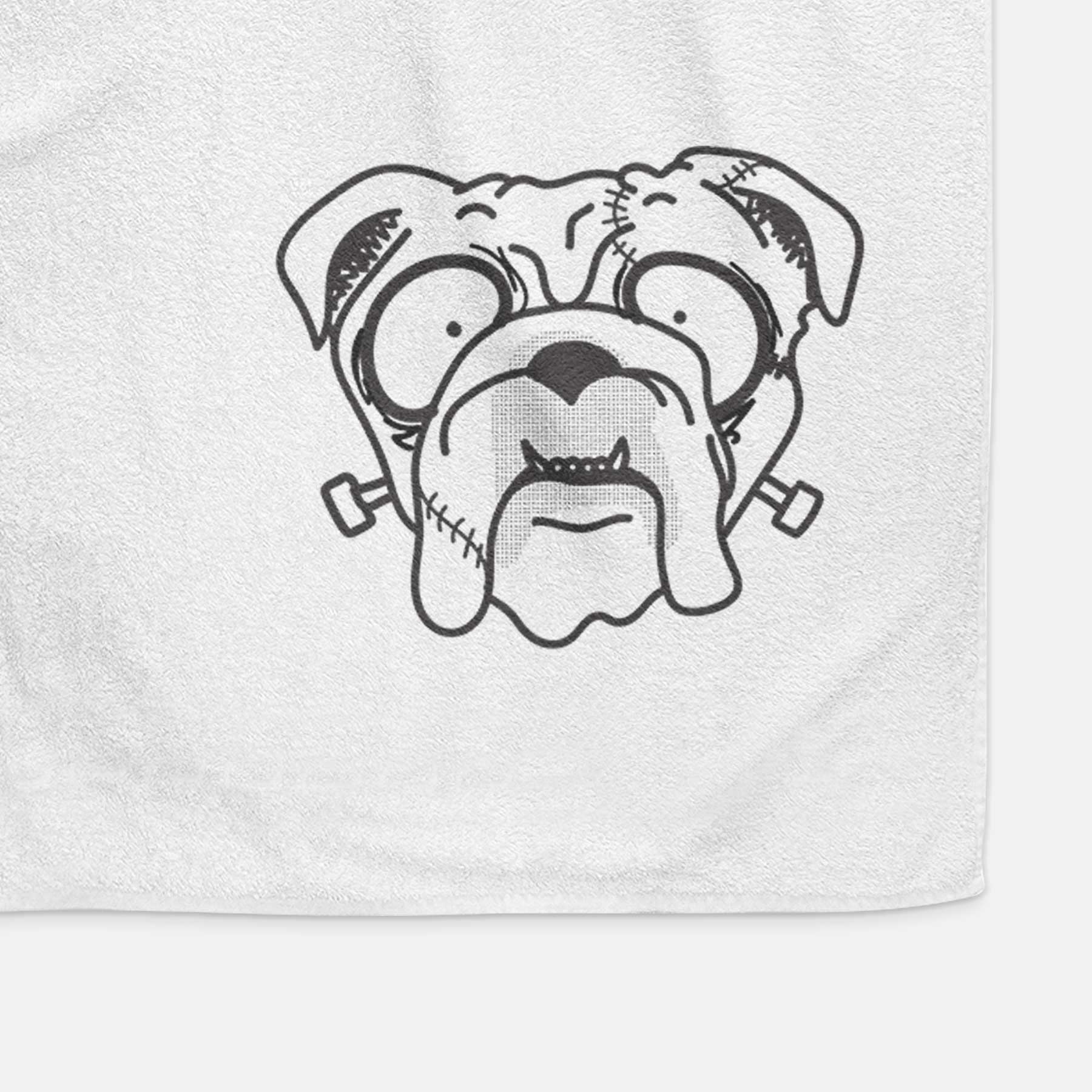 English Bulldog - Nightmare Collection Decorative Hand Towel