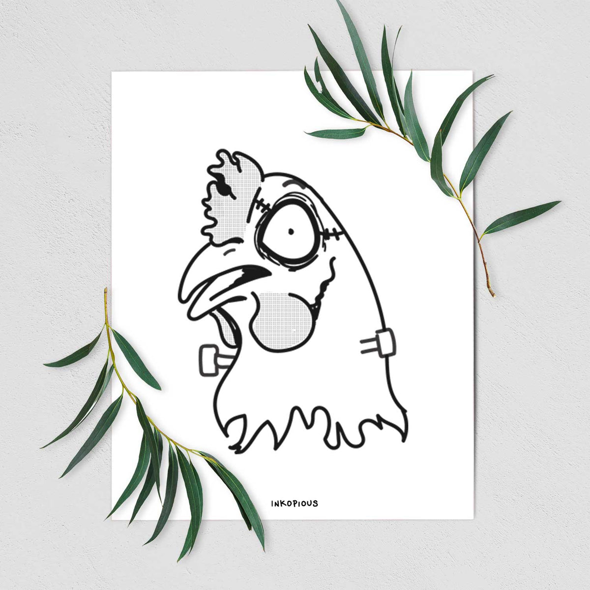 Chicken - Nightmare Collection Art Print