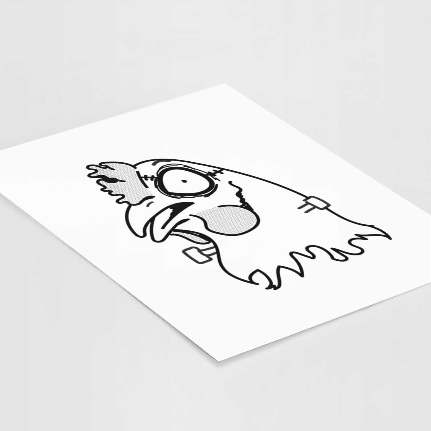 Chicken - Nightmare Collection Art Print