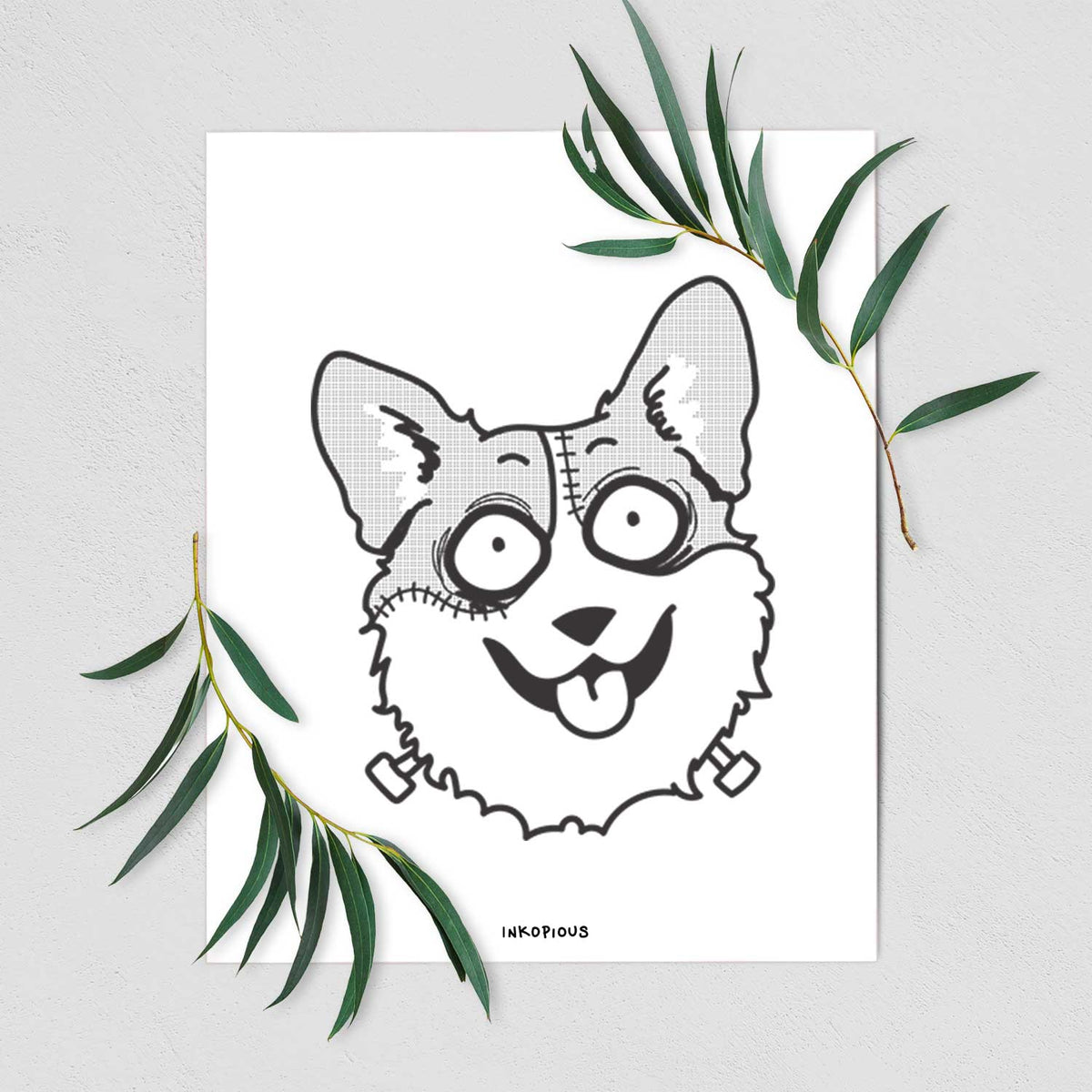 Corgi - Nightmare Collection Art Print