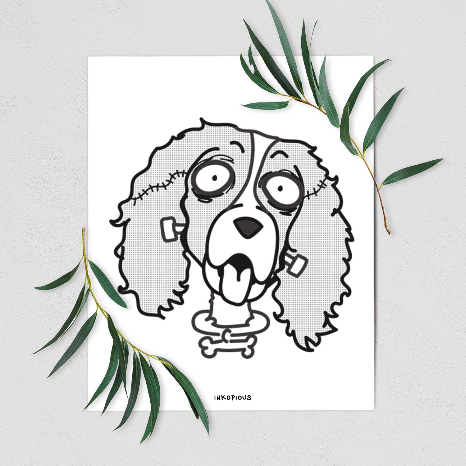 English Springer Spaniel - Nightmare Collection Art Print