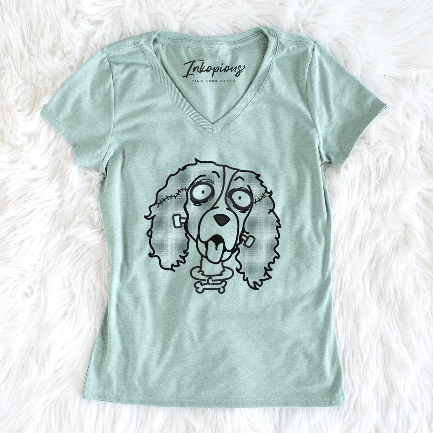 English Springer Spaniel - Nightmare Collection - Women's V-neck Shirt