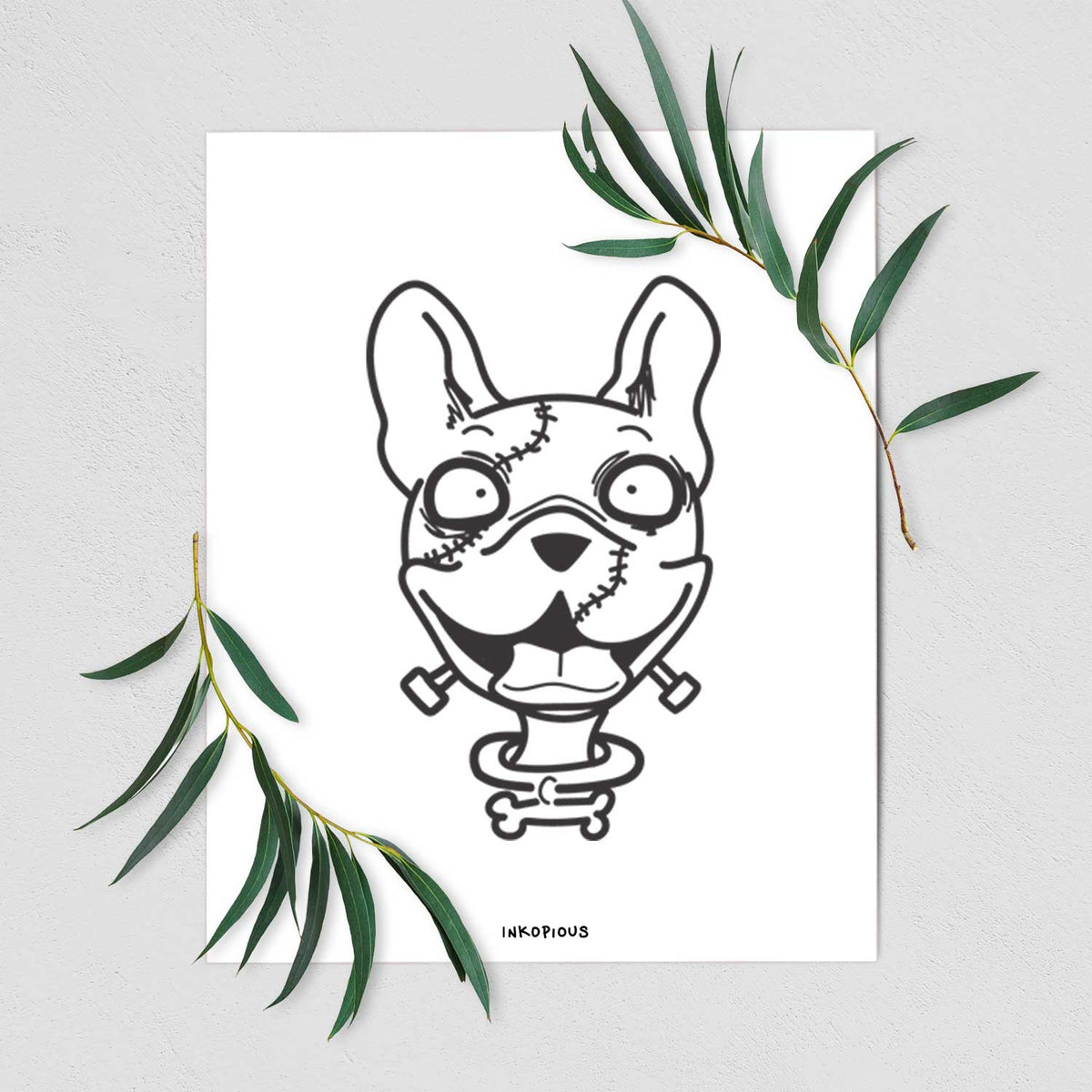 French Bulldog - Nightmare Collection Art Print