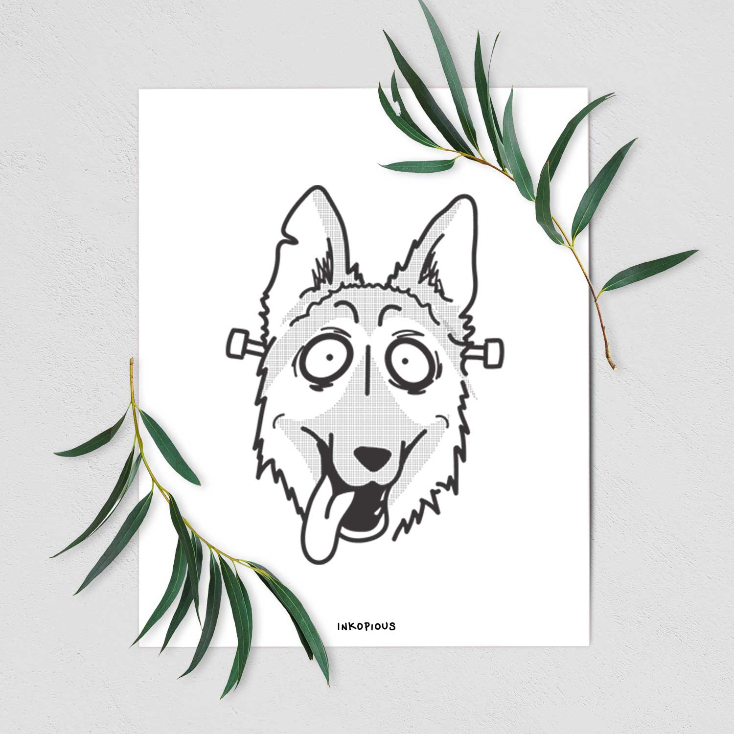 German Shepherd - Nightmare Collection Art Print