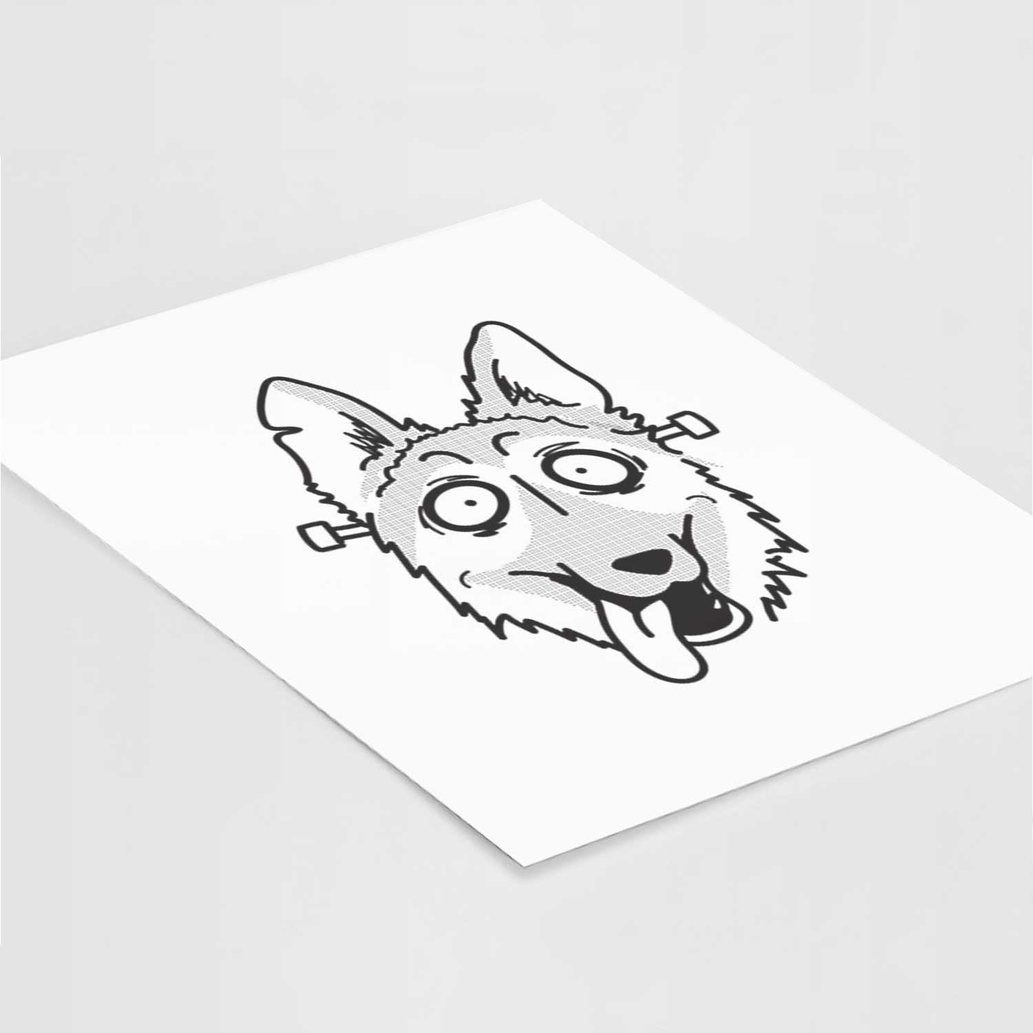 German Shepherd - Nightmare Collection Art Print