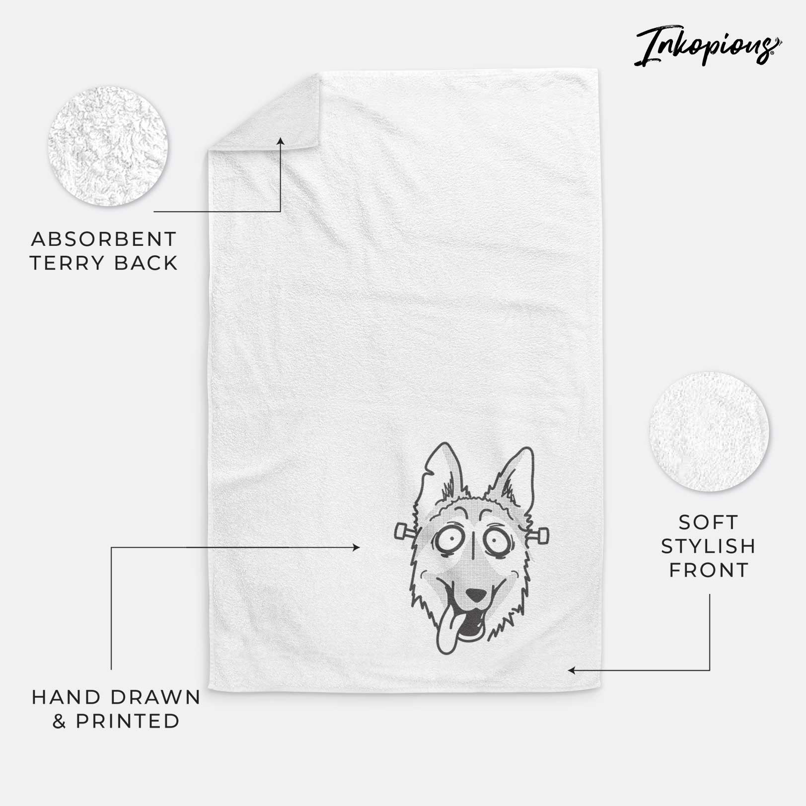 German Shepherd - Nightmare Collection Decorative Hand Towel