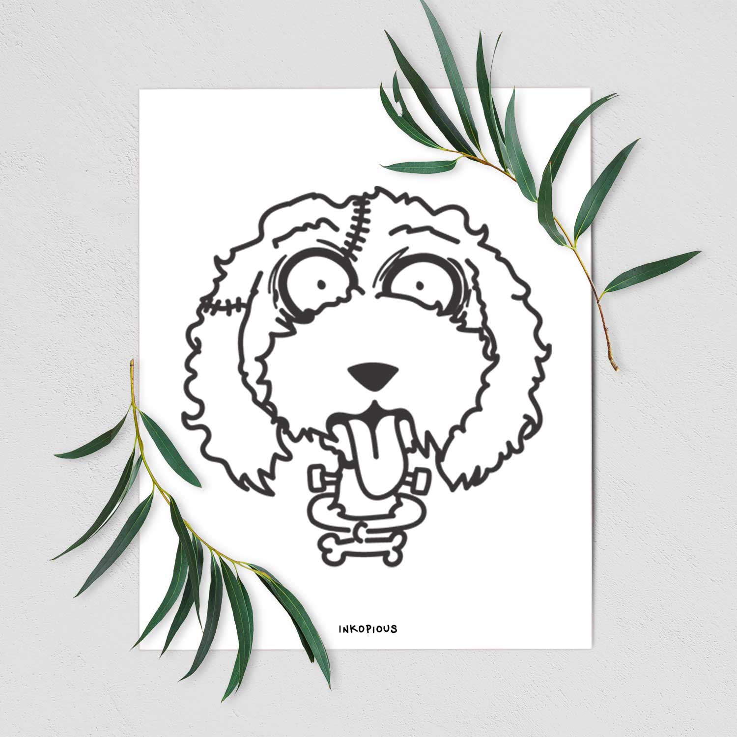 Goldendoodle - Nightmare Collection Art Print