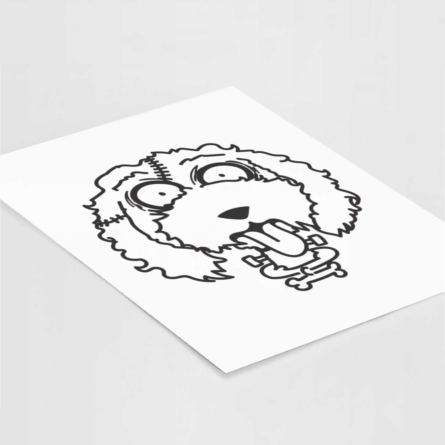 Goldendoodle - Nightmare Collection Art Print