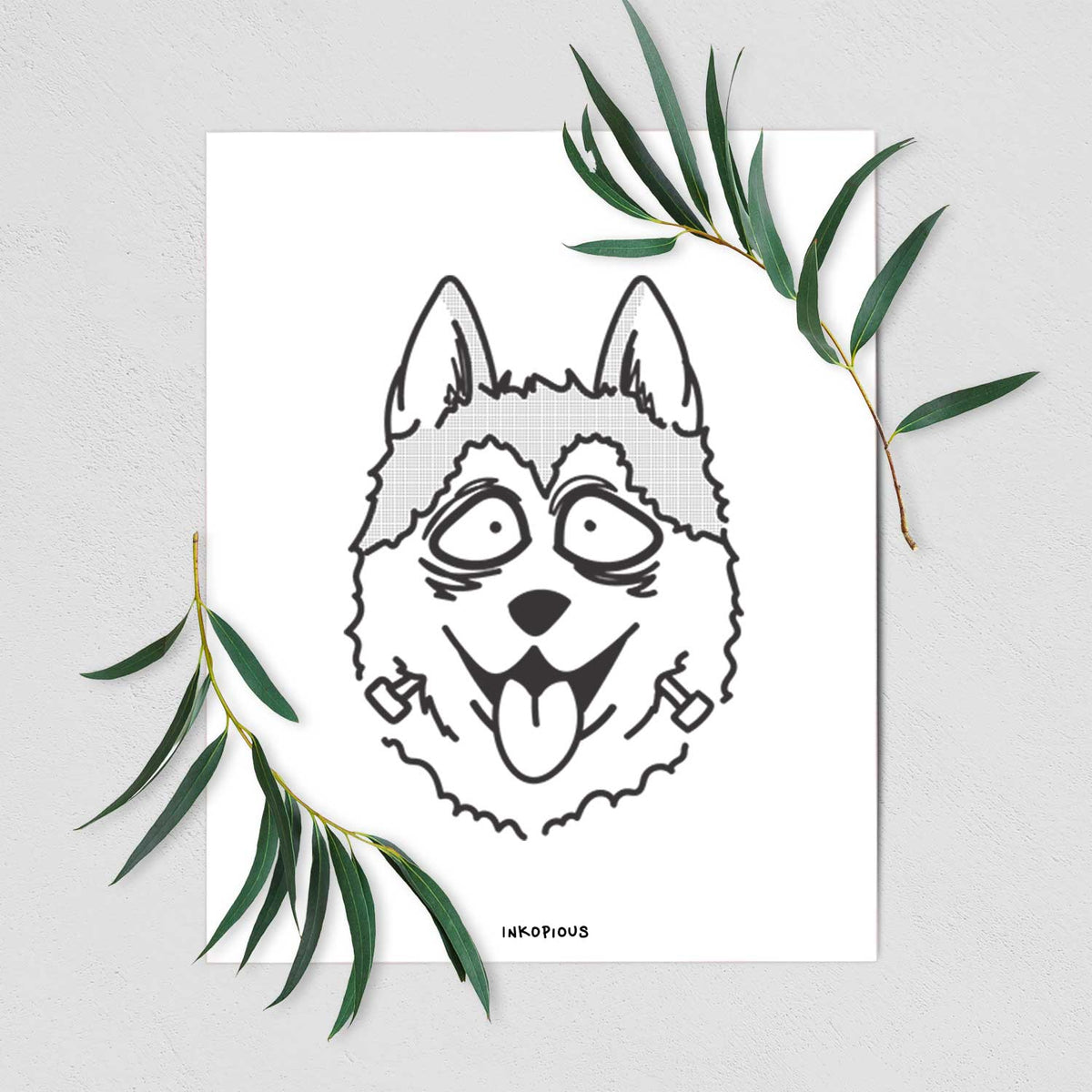 Siberian Husky - Nightmare Collection Art Print