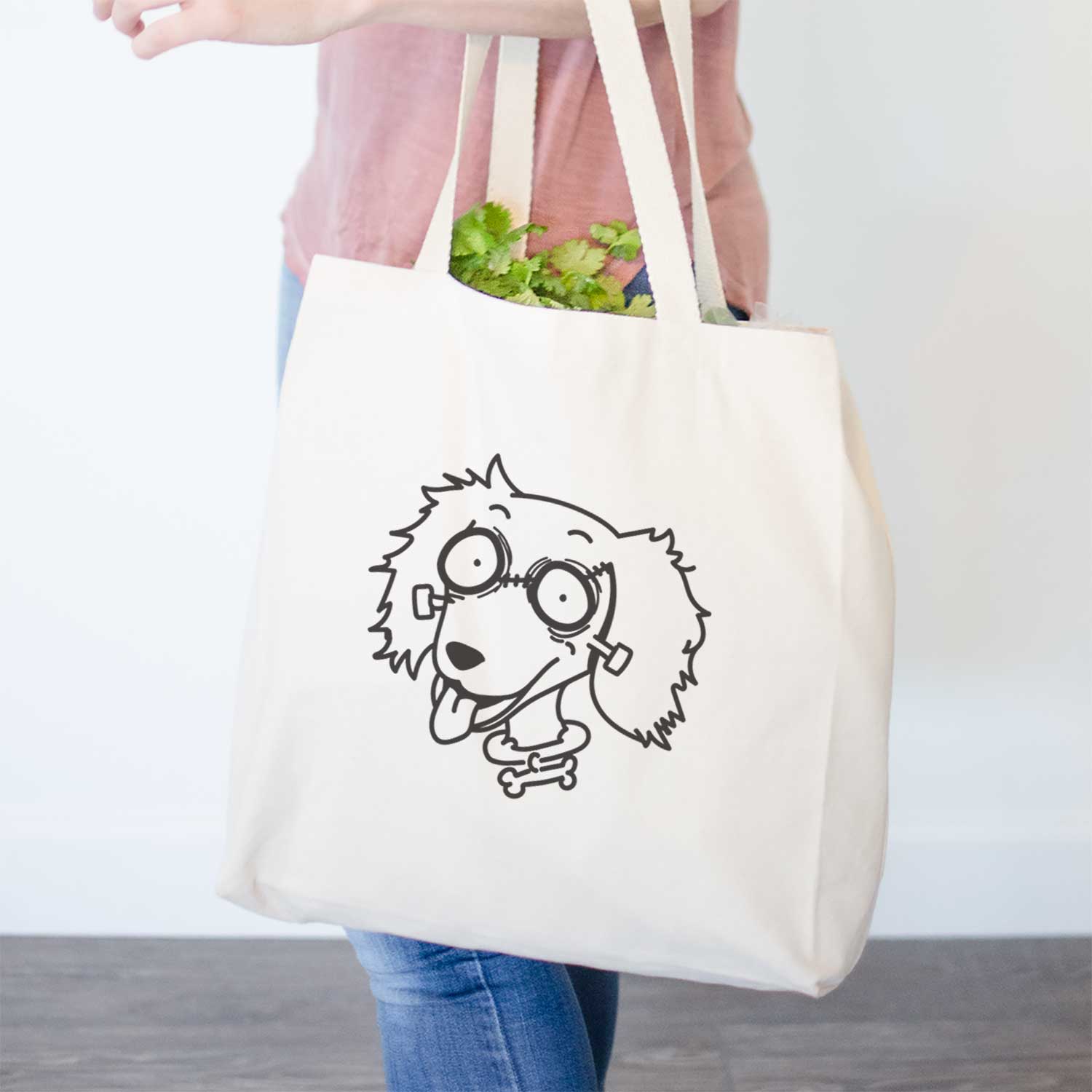 Long Haired Dachshund - Nightmare Collection - Tote Bag