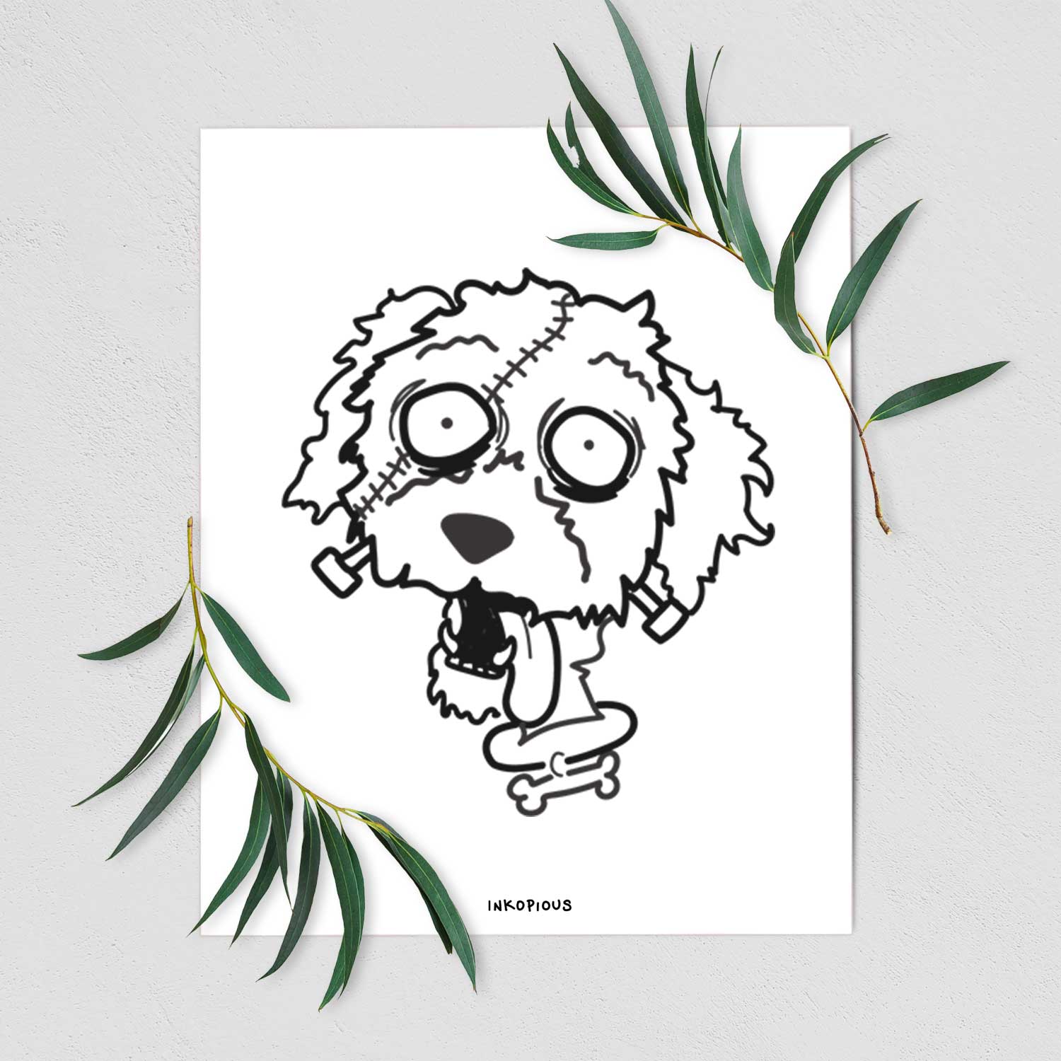 Labradoodle - Nightmare Collection Art Print