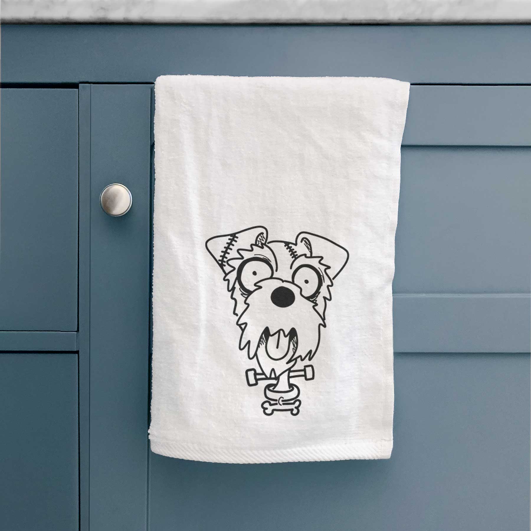 Mini Schnauzer - Nightmare Collection Decorative Hand Towel