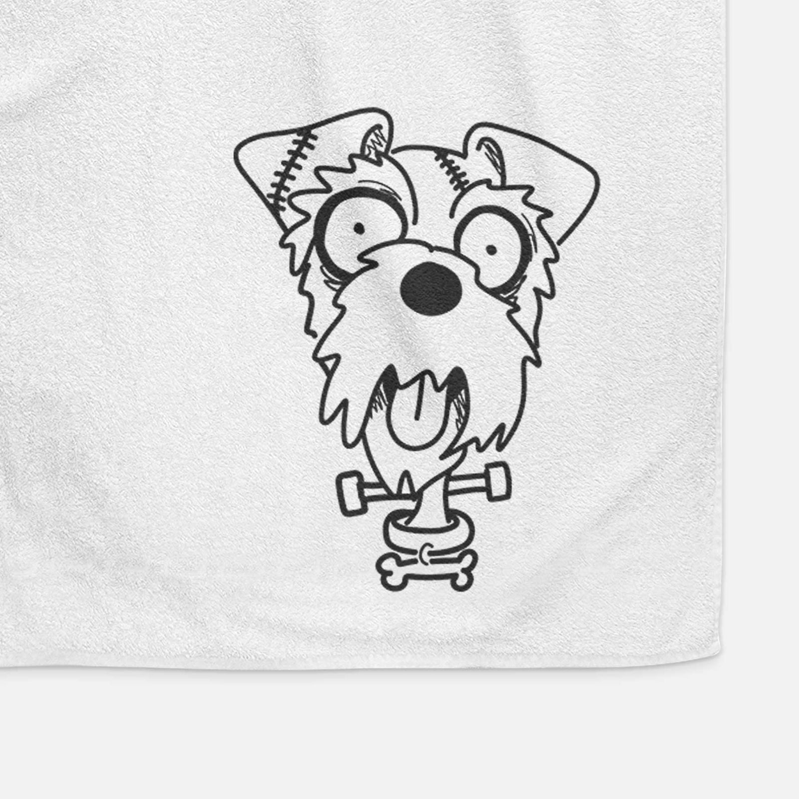 Mini Schnauzer - Nightmare Collection Decorative Hand Towel