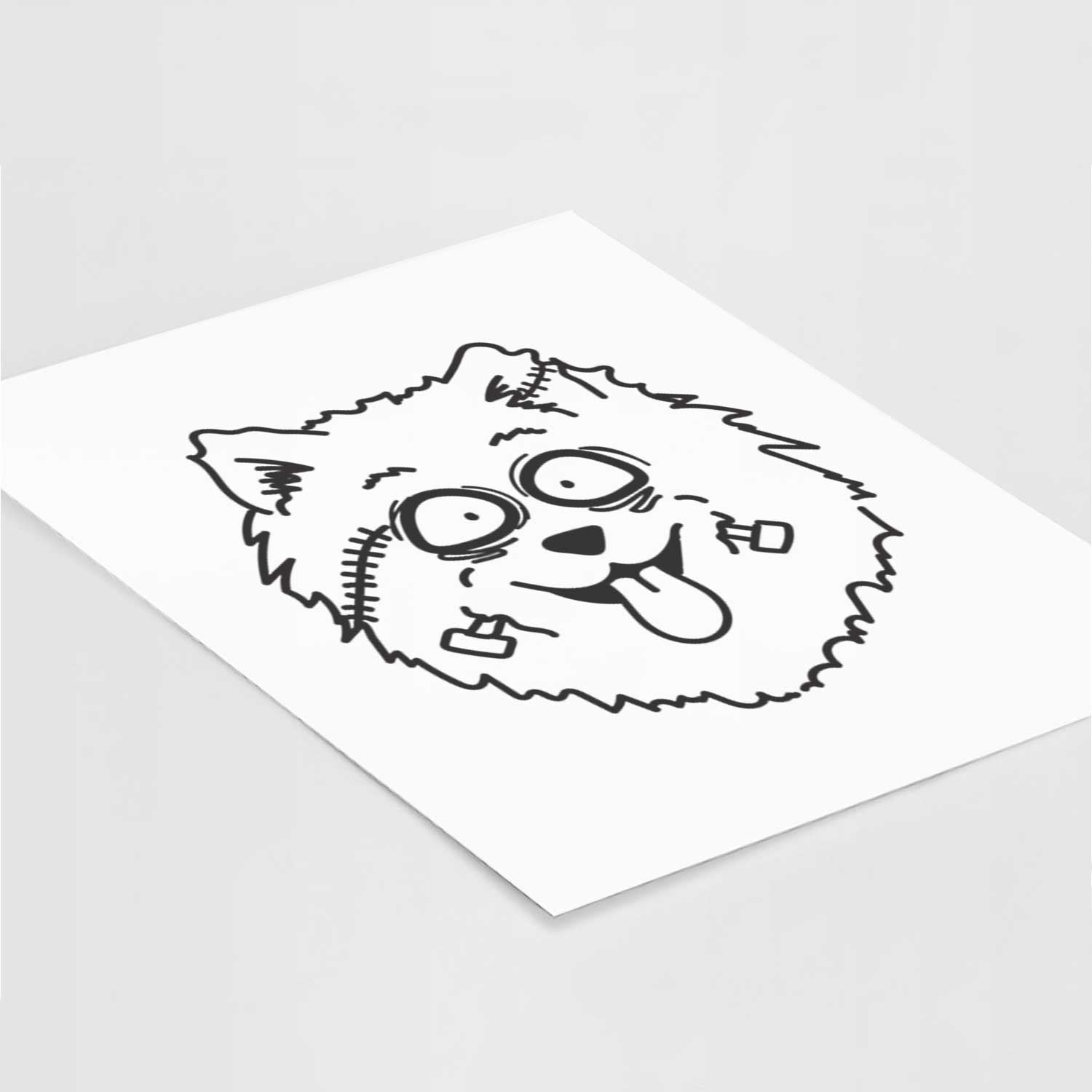 Samoyed - Nightmare Collection Art Print