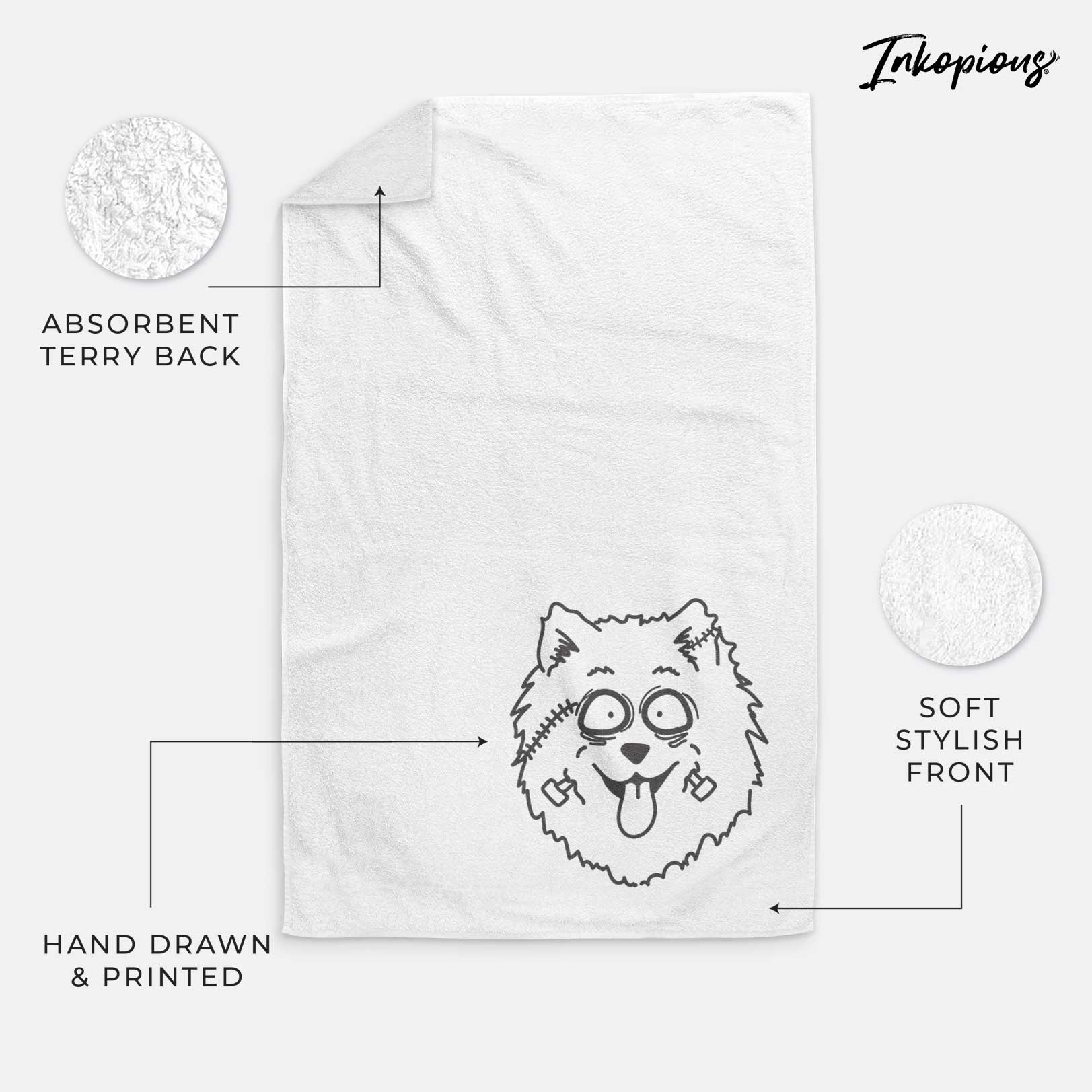 Samoyed - Nightmare Collection Decorative Hand Towel