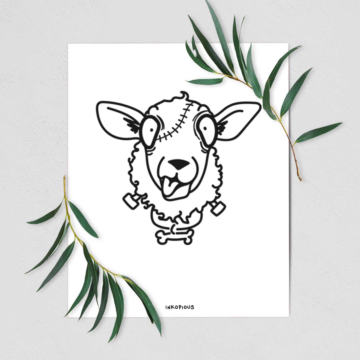 Sheep - Nightmare Collection Art Print